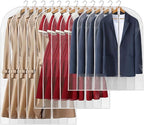 12 Packs All Clear Garment Bags by Perber