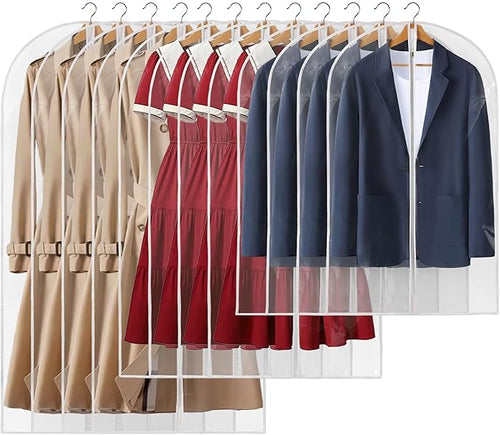 12 Packs All Clear Garment Bags by Perber