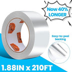 TAPEBEAR Aluminum Foil Tape 1.88" x 210FT, Heat Reflective Professional Heat - Image 2