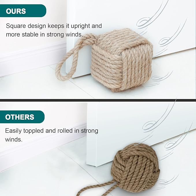 Marwood Rope Knot Door Stops Decorative Nautical Door Stopper Handmade - Image 5