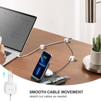 12 Pack Magnetic Cable Clip Organizer Cord Holder, Picozon Adhesive Cable - Image 3