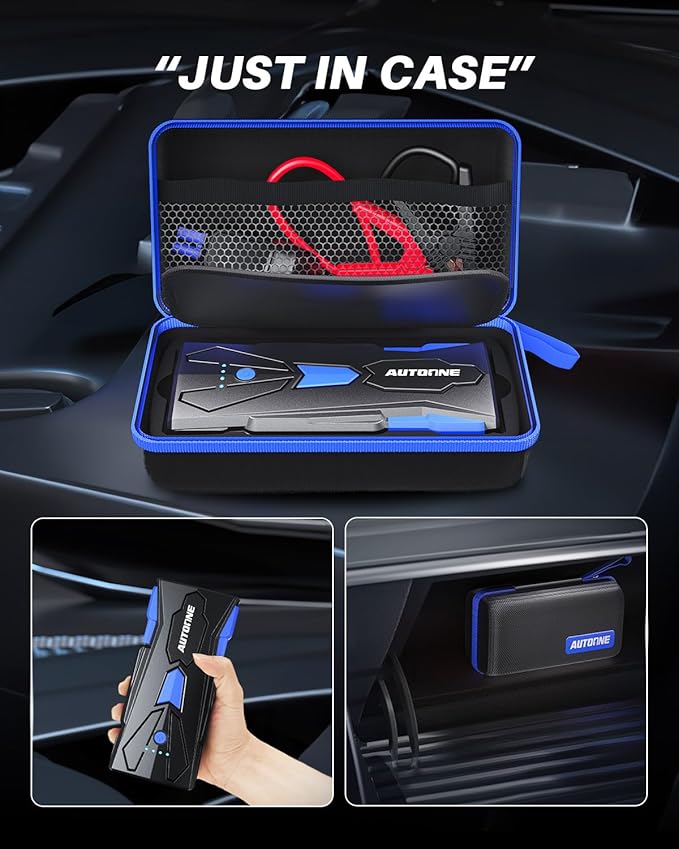 AUTOONE 6000A Car Battery Jump Starter Up to All Gas & 12L Diesel Engine - Image 5