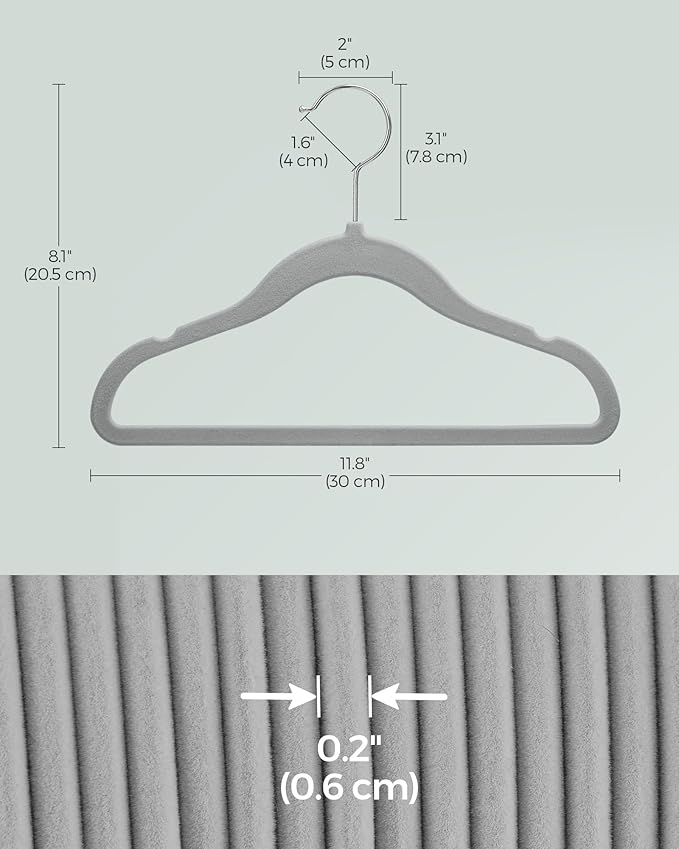 SONGMICS Baby Kids Hangers 50 Pack - Image 6