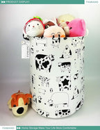 FANKANG Storage Basket, Nursery Hamper Canvas Laundry Basket Foldable - Image 7