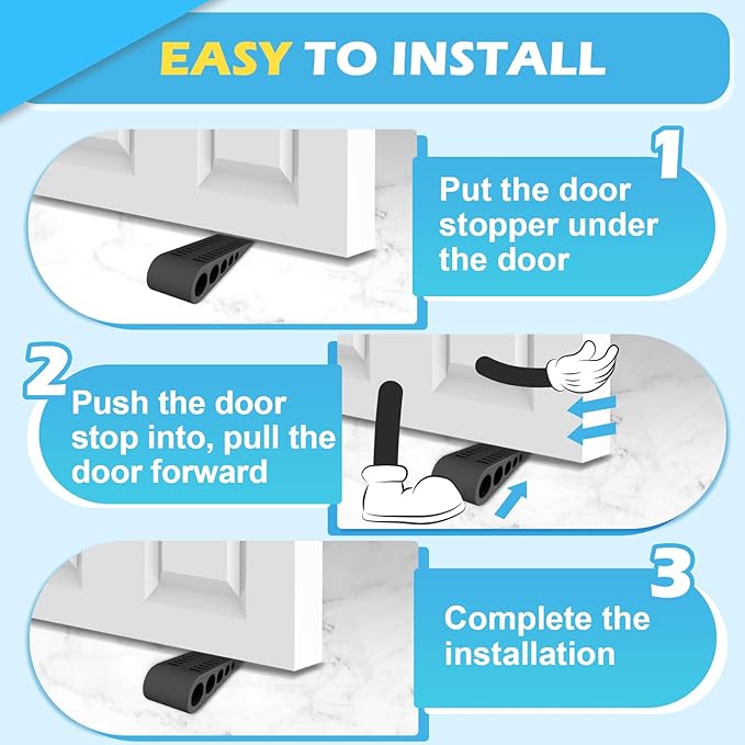 Rubber Door Stoppers for Bottom of Door - Image 7