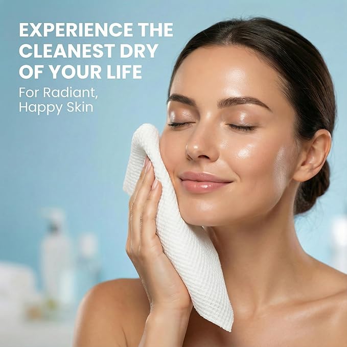 Disposable Face Towels XL 10x12-100% Viscose Eucalyptus Biodegradable Clean - Image 7