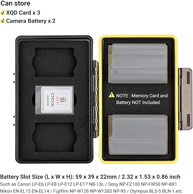 Nik. EN-EL15 EN-EL14 Camera Battery Memory Card Storage Case Holder - Image 2