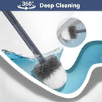 Toilet Brush, Compact Toilet Brush and Holder Set - Image 3