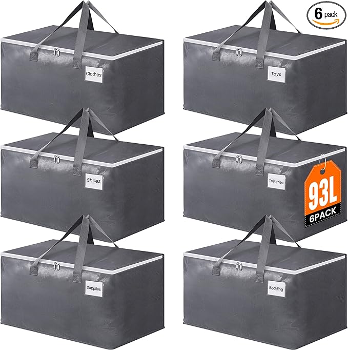 BlissTotes Large Moving Bags, Storage Bags by BlissTotes