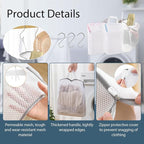 3 Pcs Laundry Bags Mesh Wash Bags - Image 4