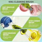3 in 1 Cup Lid Gap Cleaning Brush Set, 3 Colors - Image 2