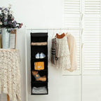2 Pack Hanging Closet Organizer, 5 Shelves Hanging Storage - Image 4