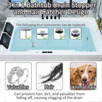 Universal Tub Stopper Bathtub Drain Plug, Pop Up Tub Drain Hair Catcher - Image 2
