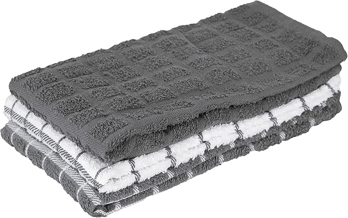 Ritz Premium 100% Cotton Terry Check Kitchen Dish Towels by Ritz+Foodservice