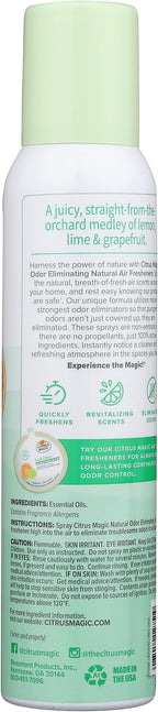 Citrus Magic Freshener Odor Eliminating Air Freshener Spray, 3 Ounce, Fresh - Image 2