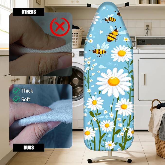 Nuxovilar Ironing Board Cover Needle Cotton 15x54 Inches | Ironing Board Cover - Image 4