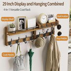 29 inch Coat Rack Wall Mount - Image 2