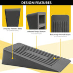 Big Door Stoppers for Bottom of Door, 1.9” Anti-Skid Rubber Door Stop Wedge - Image 3