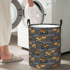 Cute Excavator Engineering Vehicle Laundry Hamper Bag - Image 6