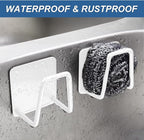 Sponge Holder for Kitchen Sink Caddy, Strong Adhesive Sponge Holder for Sink - Image 3