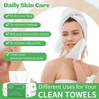 Disposable Face Towel, for Washing Soft Cotton Dry Wipes Facial Cloths - Image 7