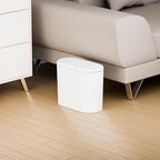 White 12 Liter Rectangular Plastic Small Garbage Can - Image 7