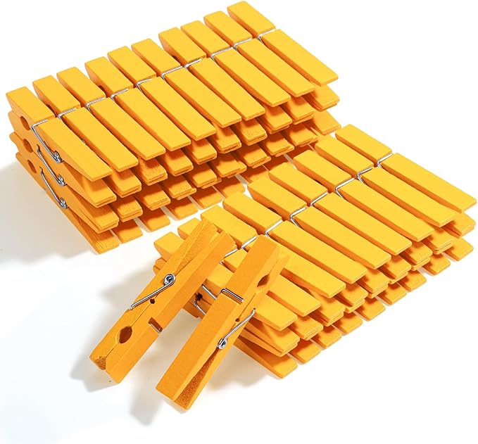 Mr. Pen- Wooden Clothes Pins, Natural Wood, 50 Pack, 2.9 Inch, Rust Resistant by MrPen