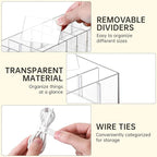 2Pcs Cable Charger Organizer Box, Large Cords Storage Organizer - Image 4