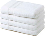 Large Bath Towels Set of 4 – 27x54 Inches – 100% Cotton – Quick Dry & Highly by ARCHOME