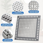 Shower Drain Hair Catcher, 4.72" Shower Drain Cover, All-in-One Universal Sink - Image 6