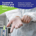 CARE PLUS Vinyl Gloves Clear Extra Large Size 1000 Count | Heavy Duty, - Image 3