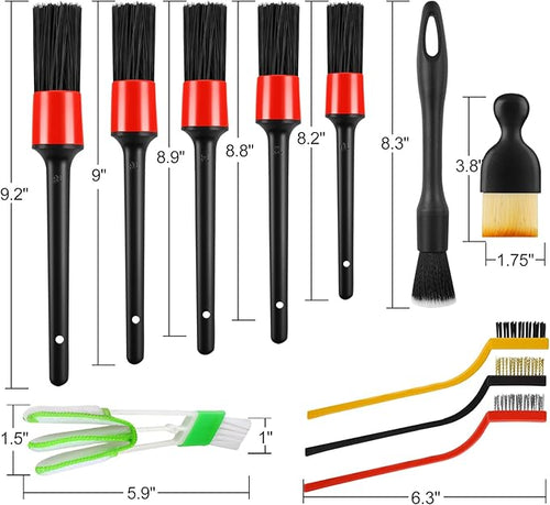 13PCS Car Detailing Brush Set, Car Detailing Brush Kit, Ultra No Soft Scratch - Image 2