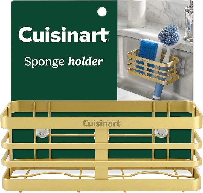 Cuisinart Sponge Holder for Kitchen Sink—Metal Sink Caddy by BestBrands