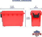 Sheffield 12636 Ammo Storage Box, Stackable .30 Cal Field Boxes, Water and Dust - Image 2