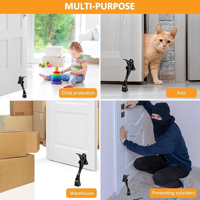 GoldPig Kickdown Door Stopper, 1 Pack Door Holder to Keep Door Open, 4 Inch One - Image 6