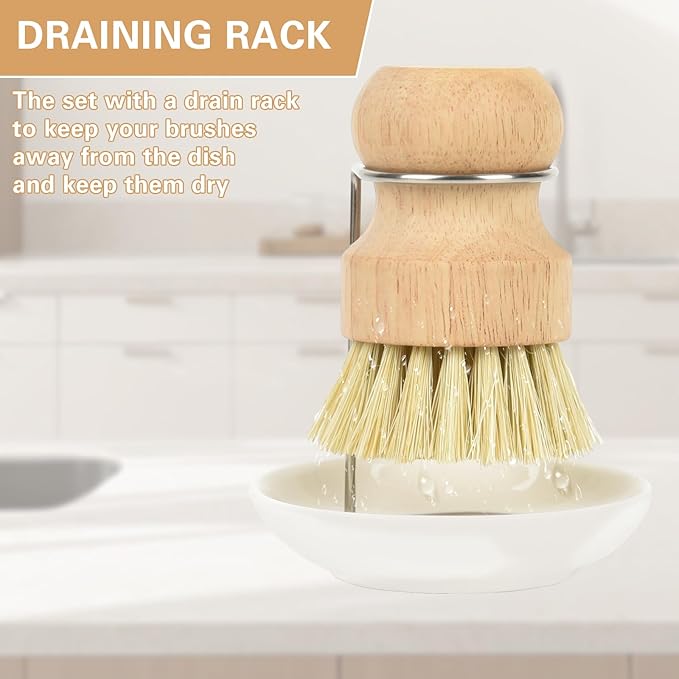 Wooden Dish Brushes, Dish Dishwashing Brush - Image 4