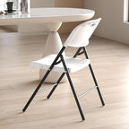 Nazhura 350 Weight Limit Heavy Duty Plastic Folding Chair with Reinfoced Steel Frame for Indoor and Outdoor, Wedding, Party, Restaurant, Meeting Room, Patio and Garden (White, 4 Pack) - Image 2