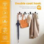 20Pcs Double Hooks For Hanging Heavy Duty Coat Hooks Bulk Double Prong Utility - Image 3