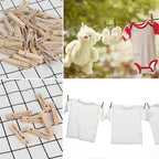 KIMOBER 2.36Inch Large Wooden Clothespins, Sturdy Natural Wooden Craft Peg Pins - Image 7