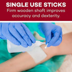 Dealmed 6" Cotton-Tipped Wood Applicators – 200 Sterile Cotton-Tipped - Image 6
