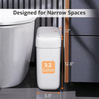 MOPALL Small Bathroom Trash Can - Image 2
