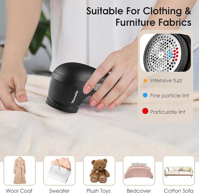 Fabric Shaver, Rechargeable Sweater Shaver, Lint Shaver - Image 5