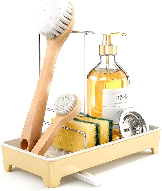 Minimalist Sink Caddy, Rustproof Sponge Holder - Image 2