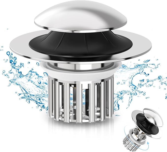 Universal 4 in 1 Bathroom Sink Stopper by MUAIOLAUS