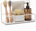 Kitchen Sponge Holder with Drying Stone – Warm Grey Powder Coated Metal Sink by Libken