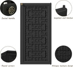 Outdoor Storage Cabinet Waterproof with Shelf,Resin Storage Sheds Outdoor Cabinets for tub Towels/Chemicals/Grill Items/Patio/Garden/Backyard, Size 34.3''L*15''W*36.2''H（Black） - Image 6