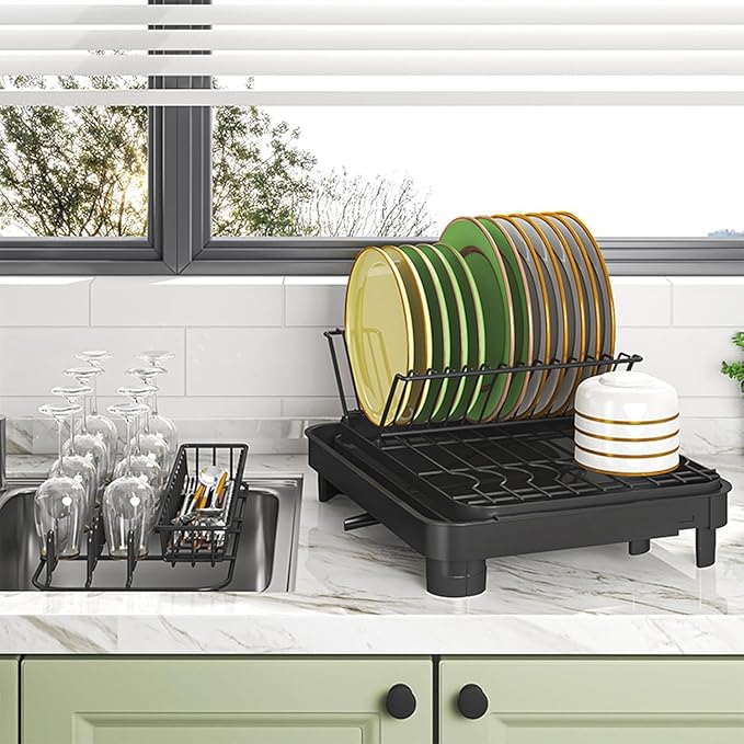 LEMIKKLE Dish Drying Rack, Large-Capacity Dish Drainer - Image 3