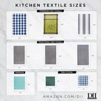 DII Cleaning Collection Multi-Purpose Microfiber, Aqua Chevron, Dishtowel Set - Image 9