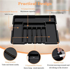 Silverware Organizer Expandable Kitchen Utensil Drawer Organizer Large BPA Free - Image 7