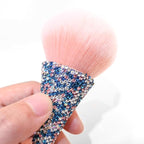 WOKOTO 1pcs Blue Shiny Rhinestone Nail Art Dust Brushes - Image 5